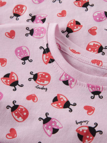NAME IT T-shirt Vigga Pirouette Ladybug Hearts